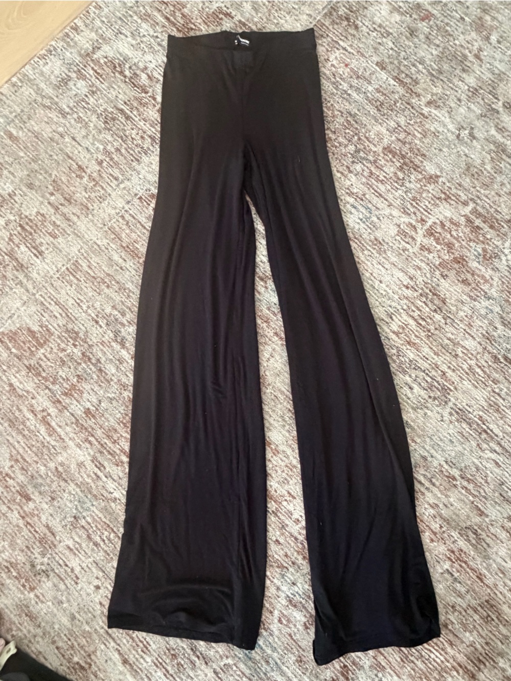naked wardrobe Black Wide Leg Ponte Pants